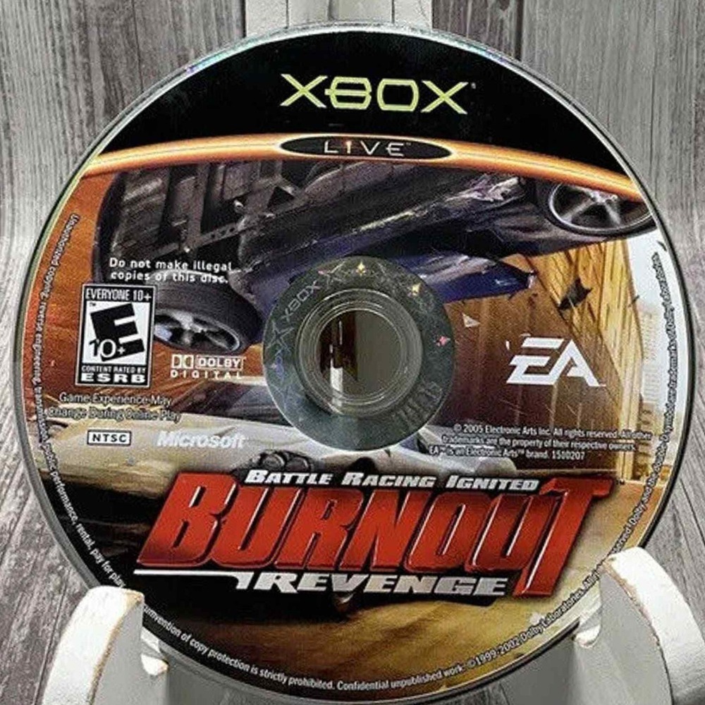 Burnout Revenge Microsoft Xbox 2005 EA Racing Game Disc Only NTSC Original OG